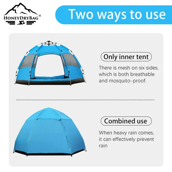 Automatic Hexagonal Camping Tent