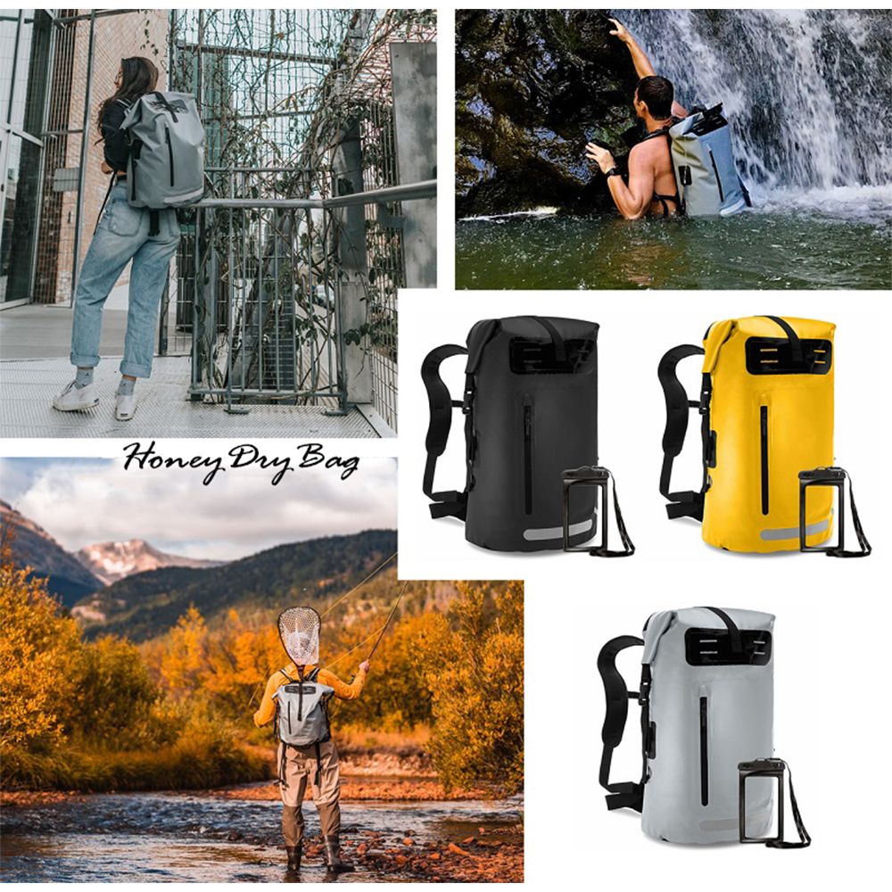 Manufacturer Oem custom logo waterproof dry bag hiking backpack kayak dry bag - Image 7