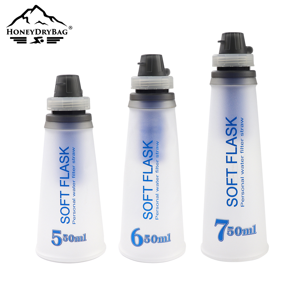 Factory wholesale Outdoor Marathon Running Cycling Camping Soft 400ML 500ML TPU Folding Water Bottle - Image 6