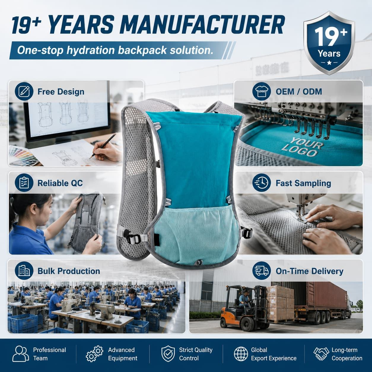 Premium Running Hydration Vest Pack | Marathon Sports Gear Manufacturer - Image 5
