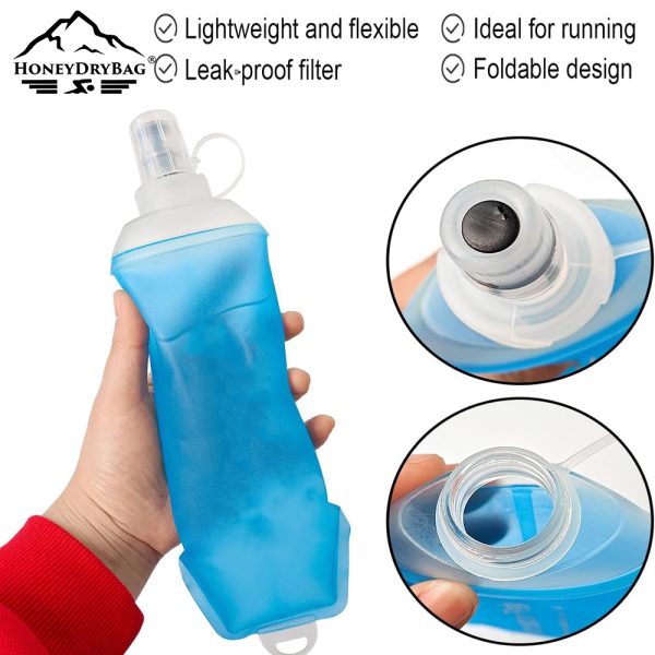 Supplier Wholesale Low Price 200ml, 250ml,500ml Soft Bottle Hydration Vest Soft Flask Collapsible Portable Running TPU Soft Flask - Image 6