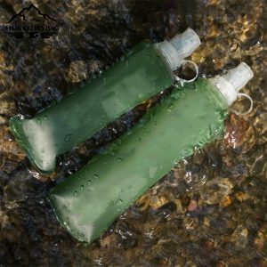 Custom Logo Soft Flask Water Bottle Collapsible BPA-Free Hydration Bottle for Marathon