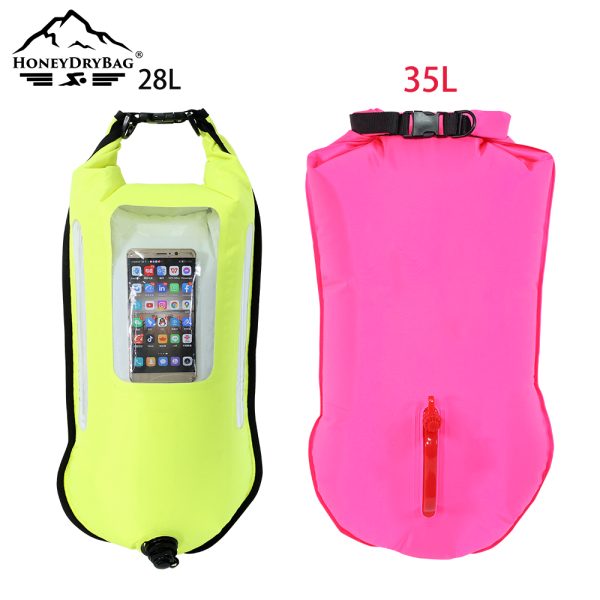 High Visibility PVC Outdoor Inflatable Safety Flotation Swim Buoy For Open Water Triathlon Swim Buoy