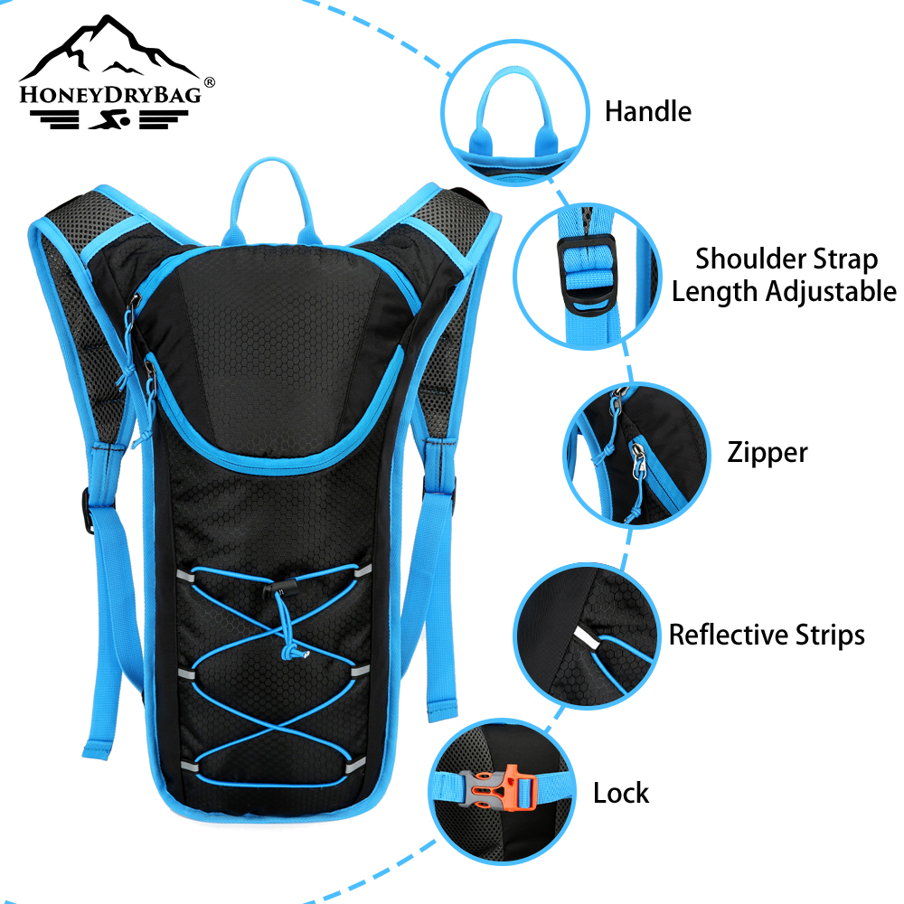 BSCI Factory Custom Outdoor Hydration Pack Backpack Vest Hydration Vest for Running - Image 2