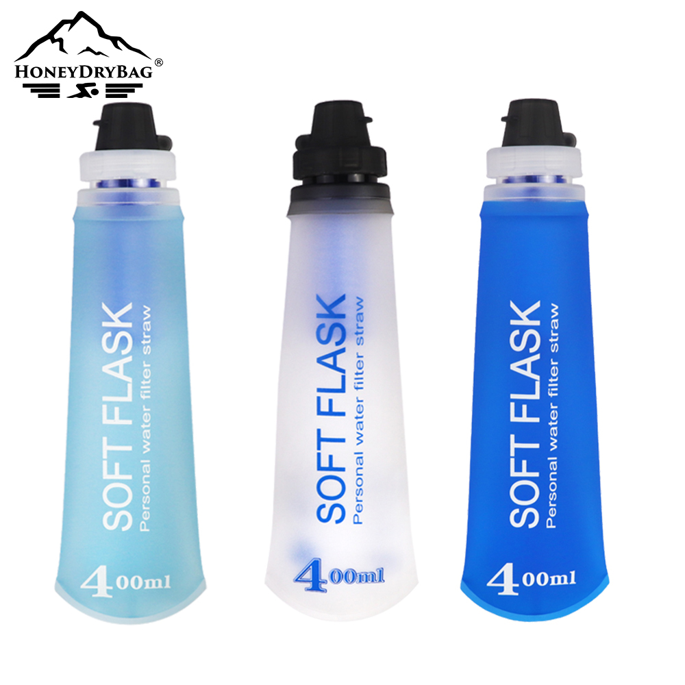 Soft Flask Water Bottle - 250ml, 300ml, 500ml Leak-Proof Squeeze Bottle with Wide Mouth for Running, Hiking & Travel - Image 2