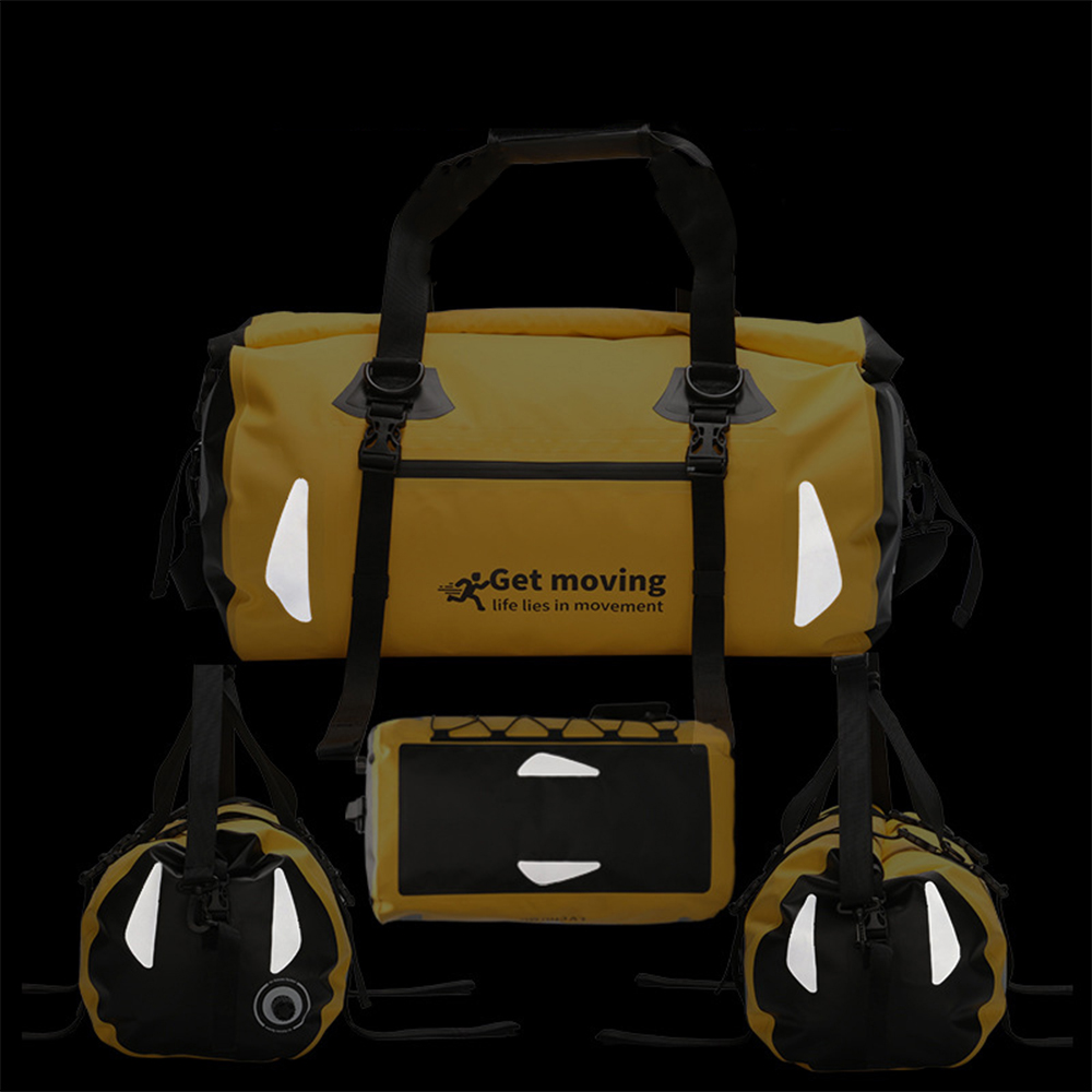 30L Waterproof Hiking Backpack - 500D PVC Canvas, Lightweight Dry Bag for Camping & Fishing - Image 3
