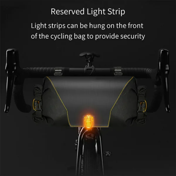 Bike Handlebar Bag - Reserved light strips