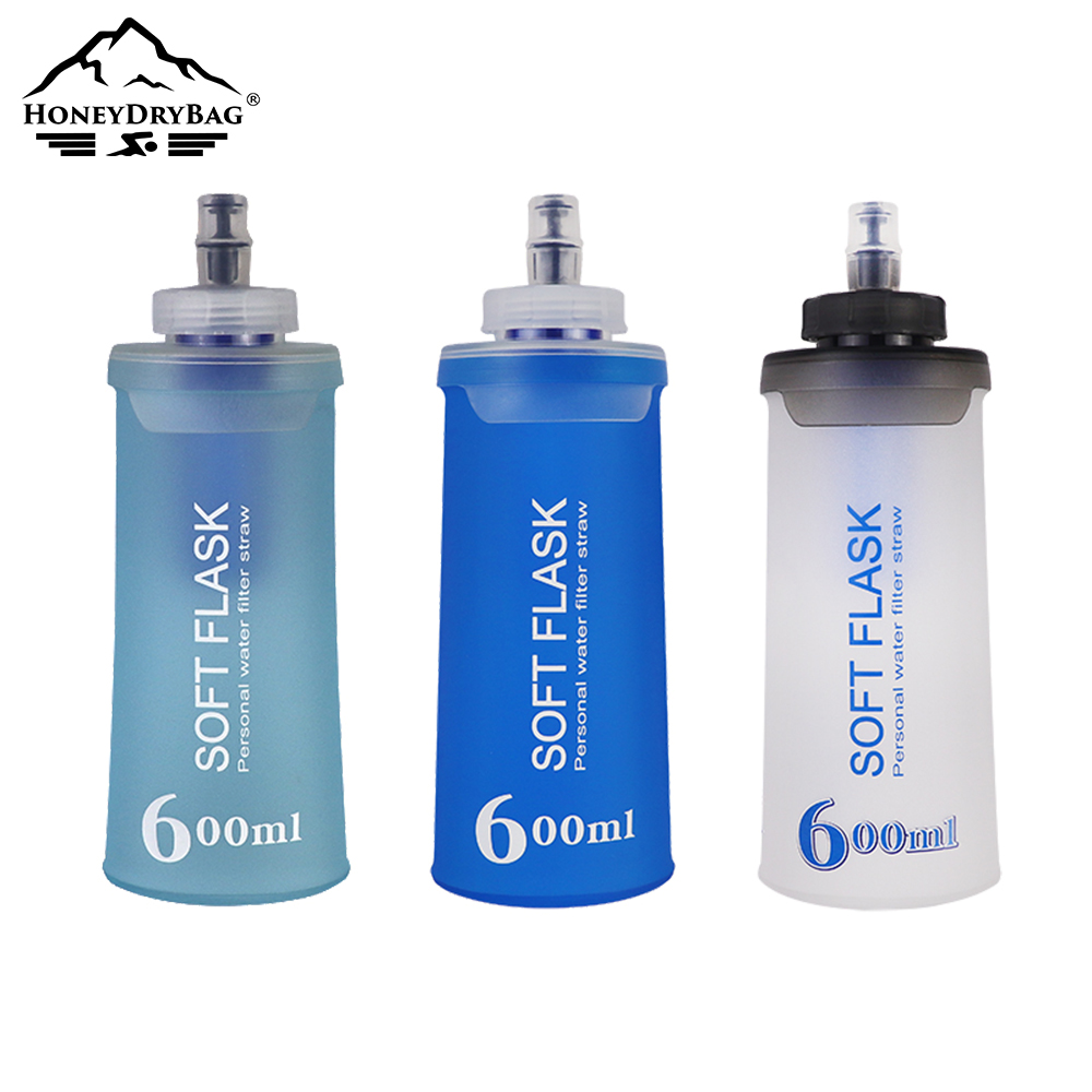 Foldable Filtration Water Bottle - Collapsible & Soft TPU Kettle for Hands-Free Workouts | Easy Carry 500ml, 700ml - Image 2
