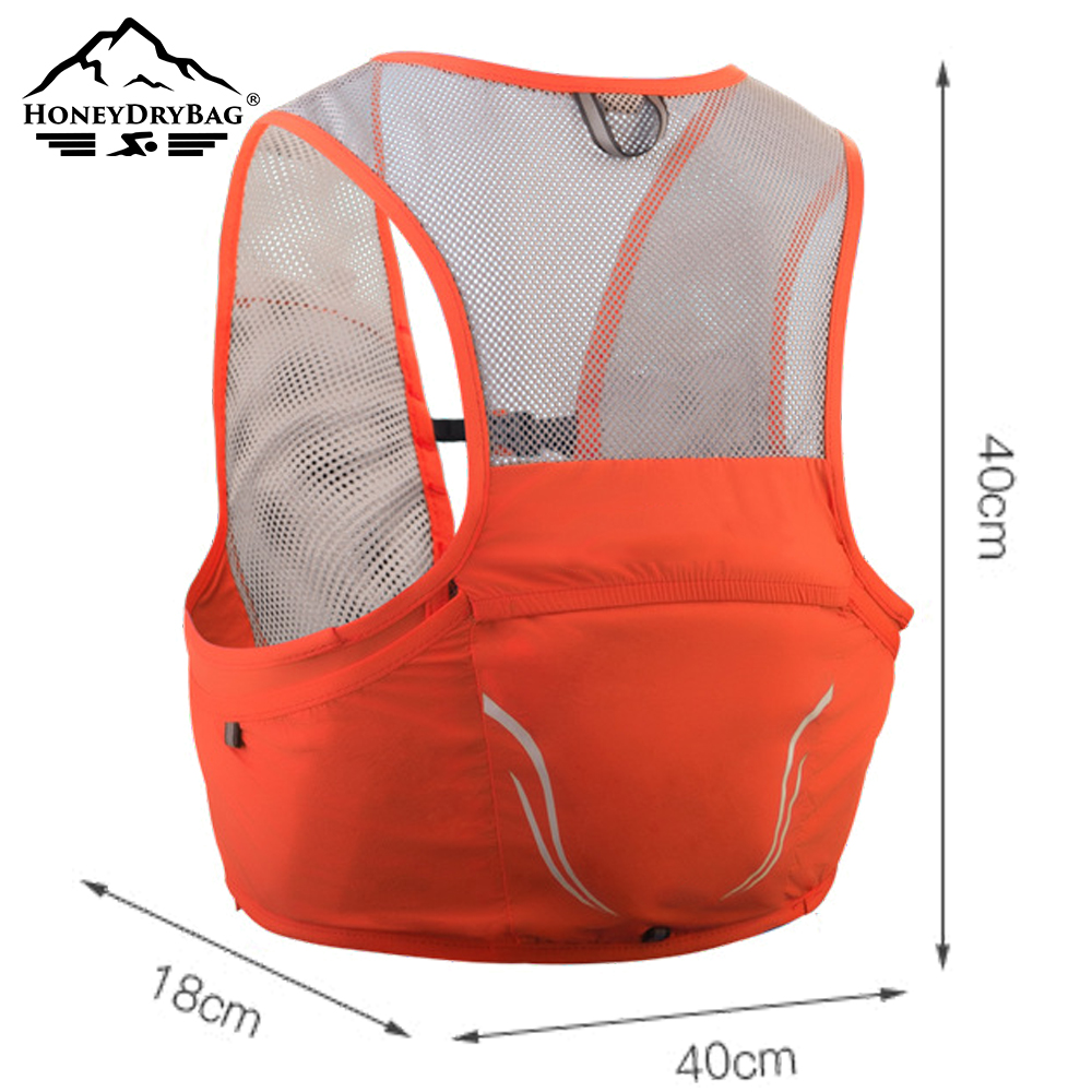 100% Polyester Multi-functional Custom logo hydration pack for Trail Running Vest - Image 5