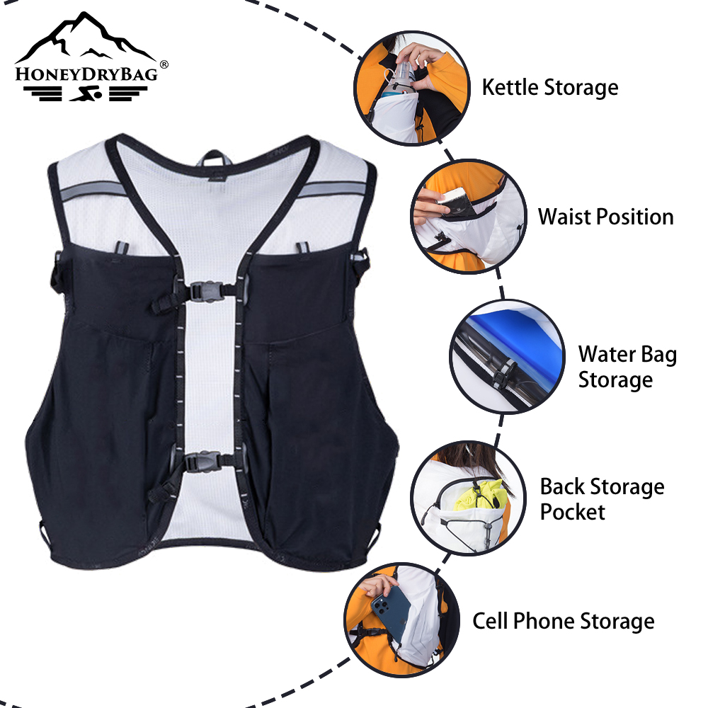 Custom Lightweight Sports Hydration Backpack Marathon Race Running Hydration Vest Pack - Image 6