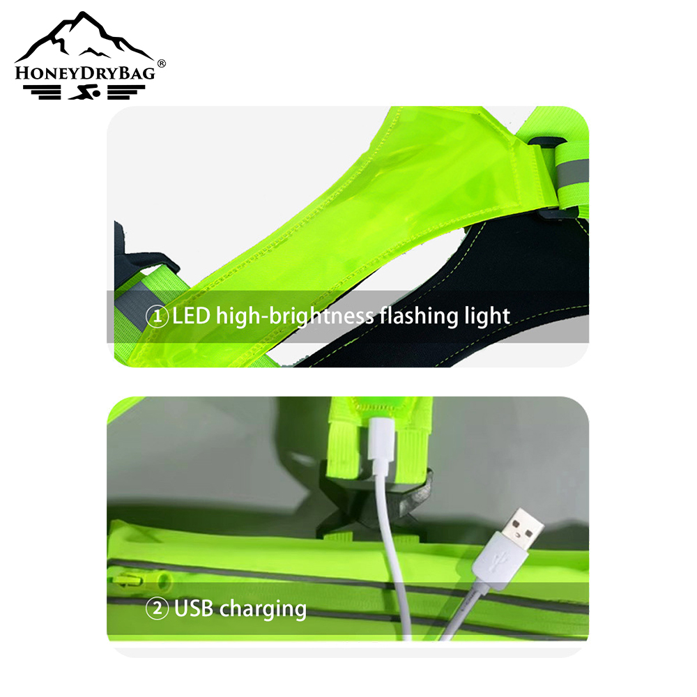 USB Rechargeable LED High-Visibility Safety Vest 7 Flashing Modes, Customisable Logo, 360° Visibility - Image 5