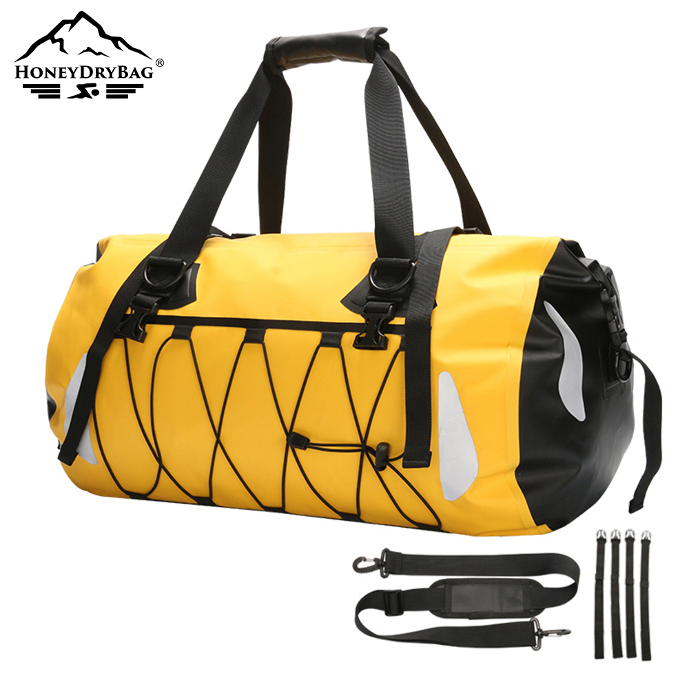 30L Waterproof Hiking Backpack - 500D PVC Canvas, Lightweight Dry Bag for Camping & Fishing - Image 5