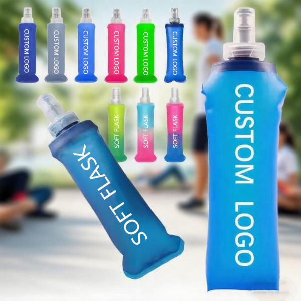 Supplier Wholesale Low Price 200ml, 250ml,500ml Soft Bottle Hydration Vest Soft Flask Collapsible Portable Running TPU Soft Flask - Image 3