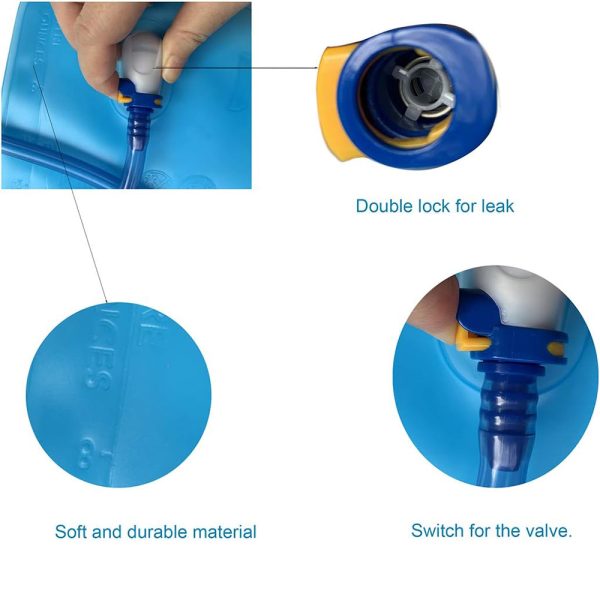 ODM/OEM BPA-free TPU 1 litre 2 litres 3 litres hydration bladder water bag & hiking products - Image 6