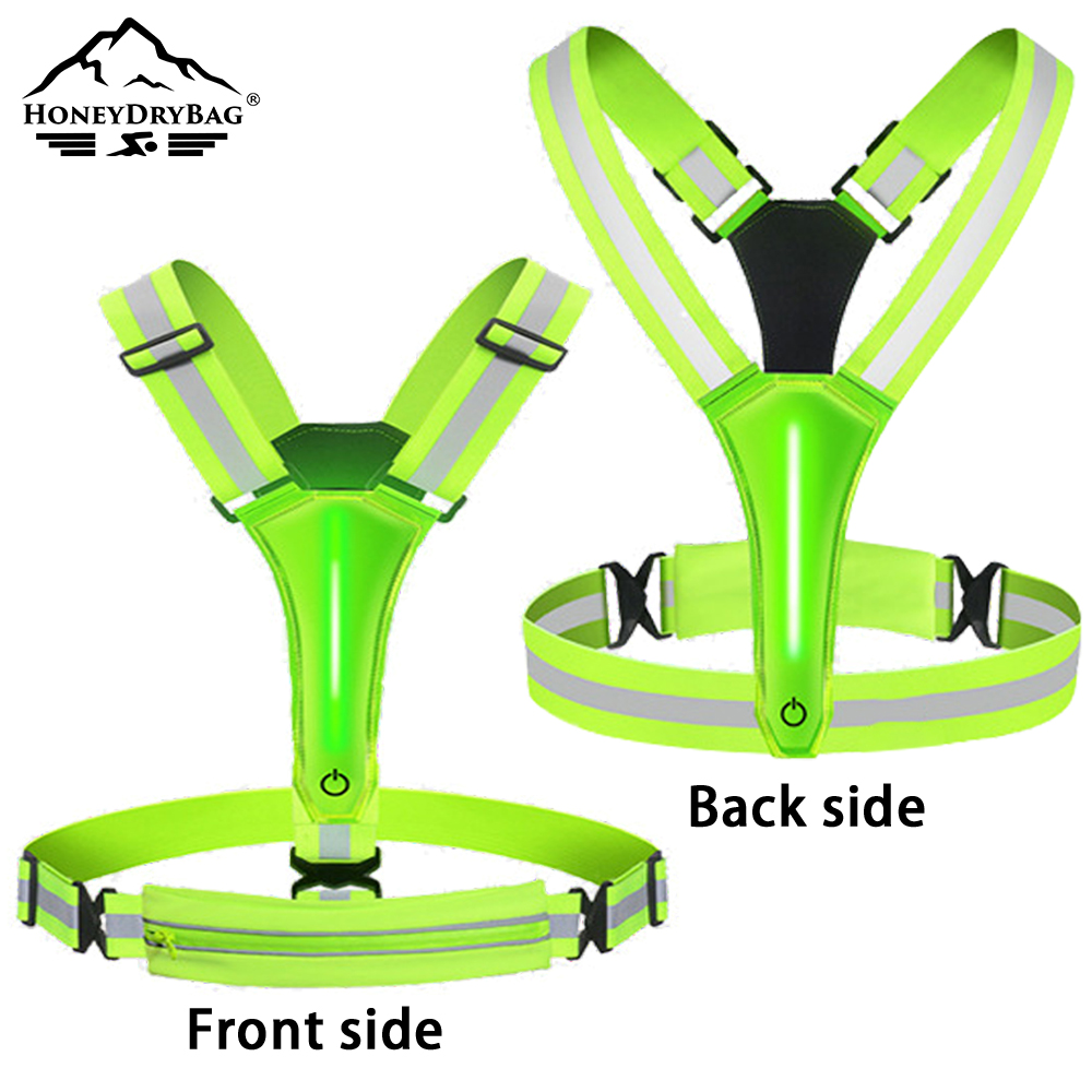 USB Rechargeable LED High-Visibility Safety Vest 7 Flashing Modes, Customisable Logo, 360° Visibility - Image 8