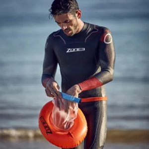 3-in-1 Swimming Towing Buoy: High-Visibility Safety Airbag + Portable Waterproof Dry Bag + Comfortable Waist Belt