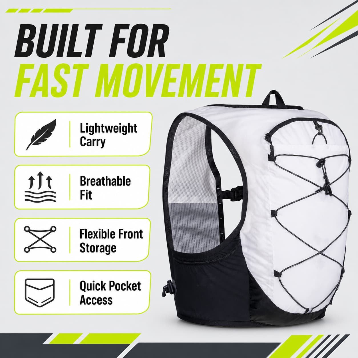 Custom Lightweight Hydration Trail Running Vest - Image 4
