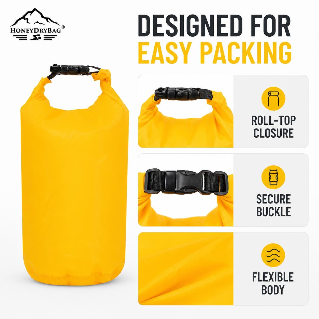 Premium Ultralight Dry Sack | Custom Nylon Dry Bag Wholesale OEM ODM - Image 3