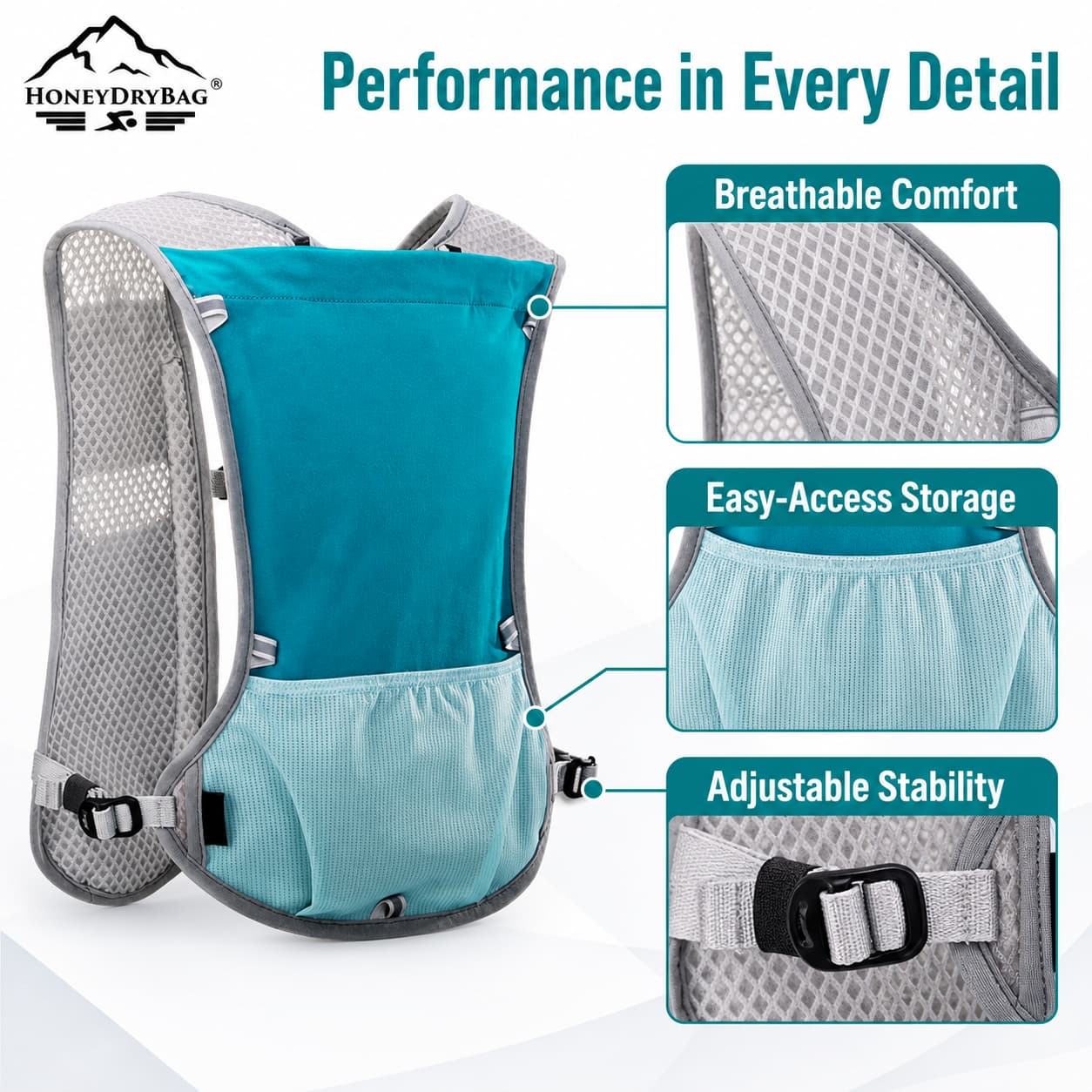 Premium Running Hydration Vest Pack | Marathon Sports Gear Manufacturer - Image 4