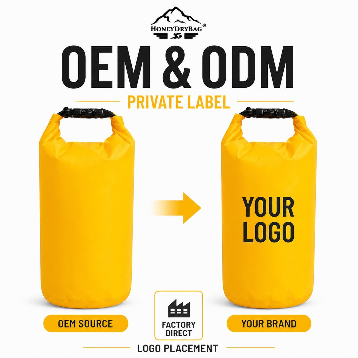 Premium custom ultralight dry sack, lightweight nylon dry bag for hiking kayaking swimming wholesale
