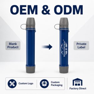 Portable Emergency Water Filter Straw | Outdoor Survival Water Purification Straw | HoneyDryBag