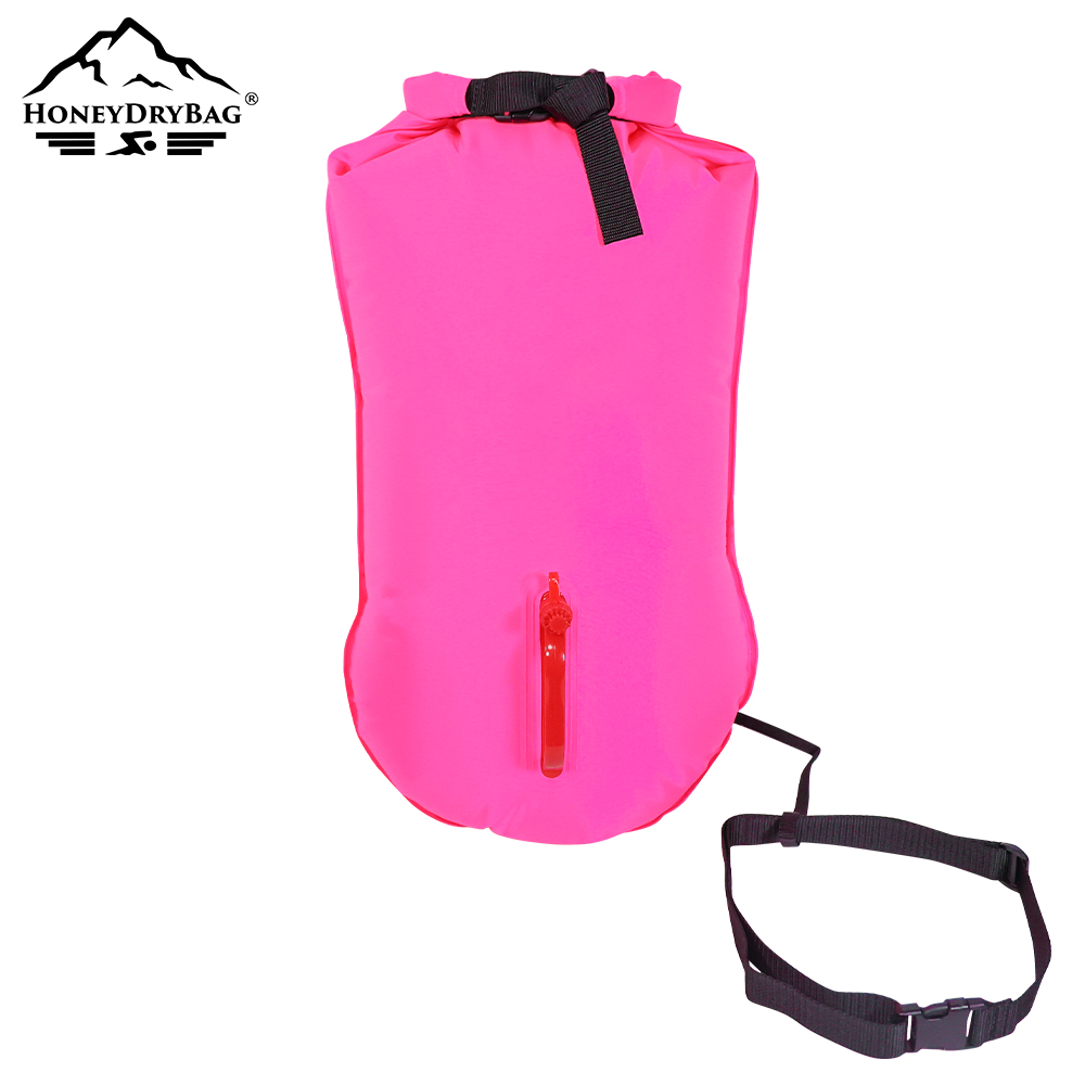 High Visibility PVC Outdoor Inflatable Safety Flotation Swim Buoy For Open Water Triathlon Swim Buoy - Image 2
