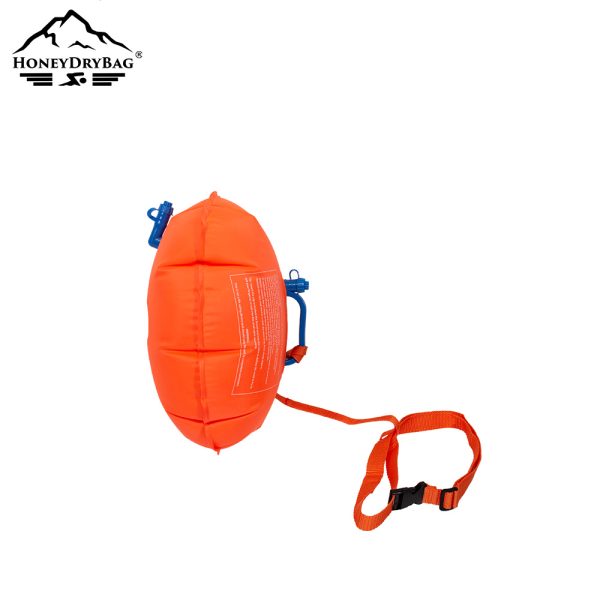 Factory direct shipment, customisable PVC swimming safety buoy, open water swimming tow buoy, high visibility, recyclable swim buoy - Image 3