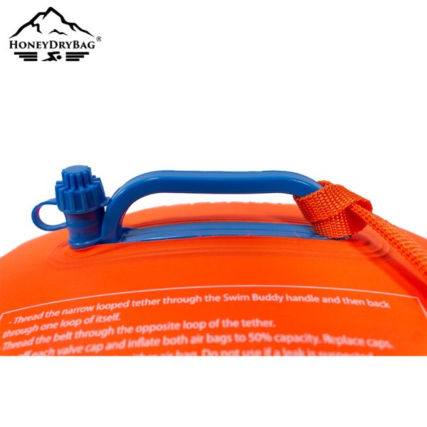 Factory direct shipment, customisable PVC swimming safety buoy, open water swimming tow buoy, high visibility, recyclable swim buoy - Image 5