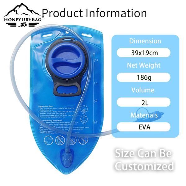 Factory Wholesale 1 L 2 L 3 L BPA Free Water Bladder Camelback Bicycle Water Bag Camping & Hiking - Image 4