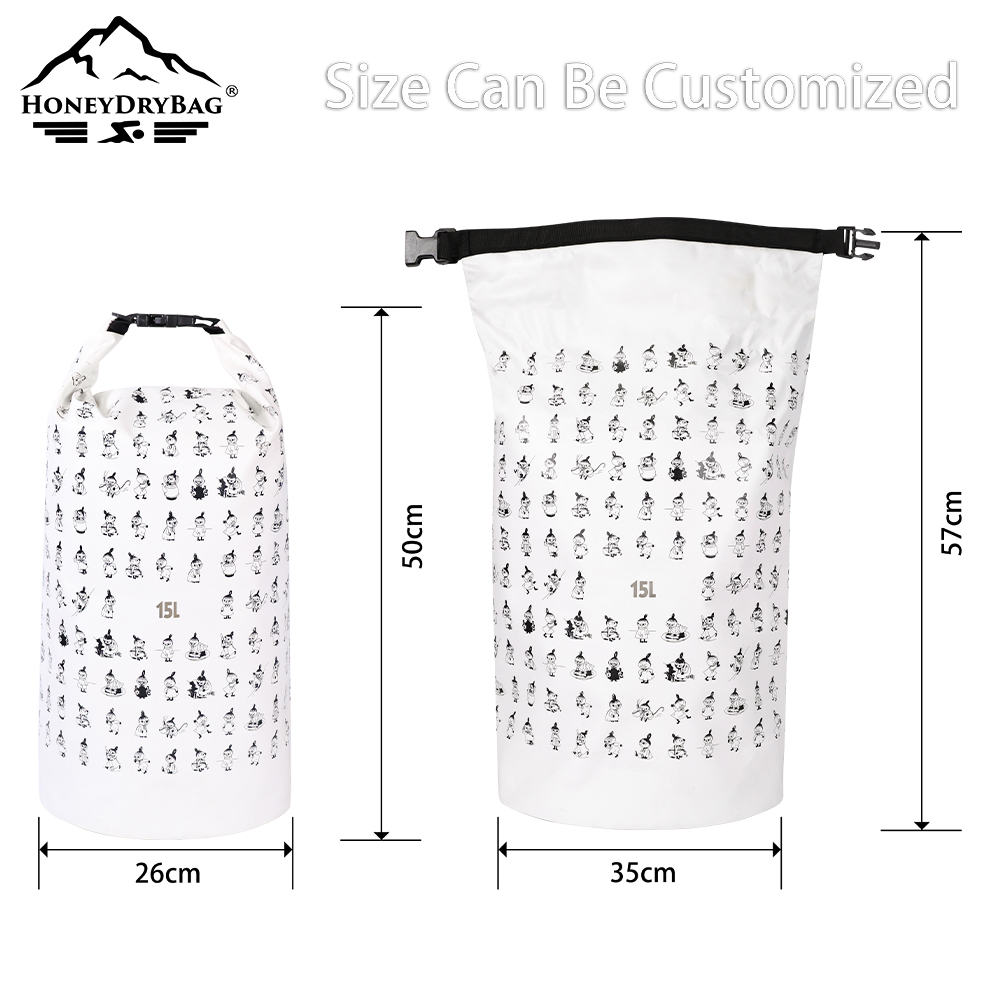 Customised portable 2L-60L PVC waterproof dry bag suitable for beach trips, rafting, and dry storage Dry Bag - Image 6