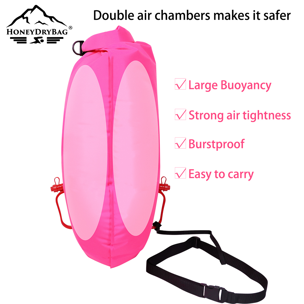 High Visibility PVC Outdoor Inflatable Safety Flotation Swim Buoy For Open Water Triathlon Swim Buoy - Image 5