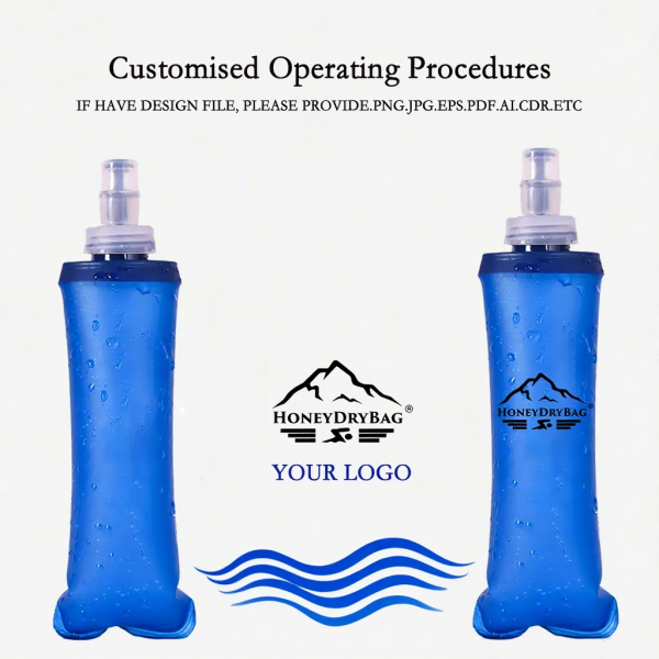 Customize Collapsible TPU Foldable Sports Squeeze Water Bottle Direct Drinking Soft Flask for Hiking Running Cycling - Image 4