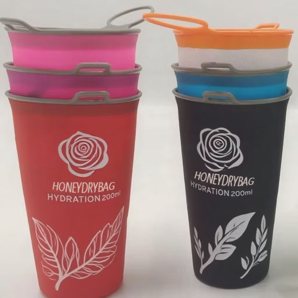 OEM/ODM TPU Soft Cup 200ml, 250ml, 330ml Collapsible Foldable Soft Water Cup BPA-Free Suitable for Events, Trail Running, etc. - Image 6