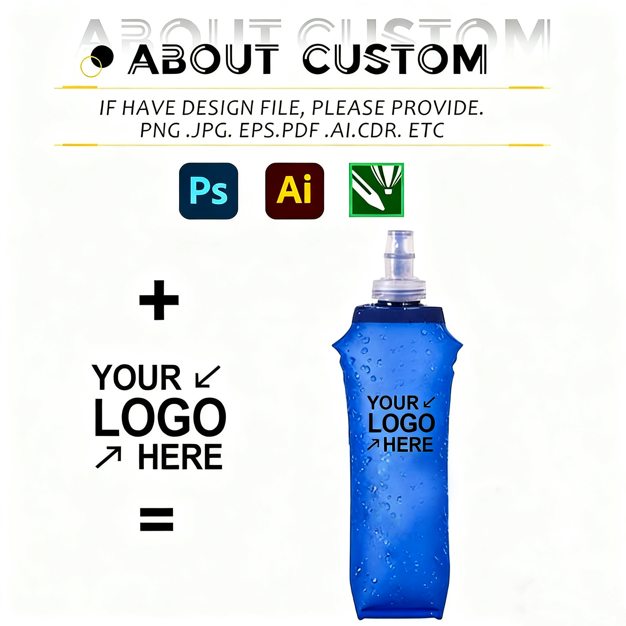 Wholesale Outdoor Collapsible BPA-Free Eco-Friendly Running Hydration Bottle Soft Flask Water Bottle - Image 3