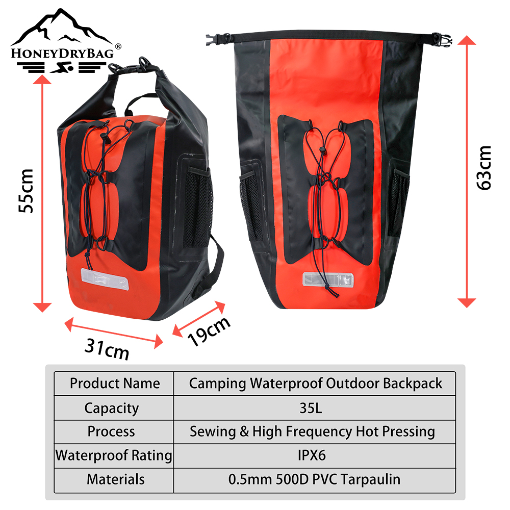 Custom Lightweight Waterproof Backpack & Dry Bag For Hikers - Image 3
