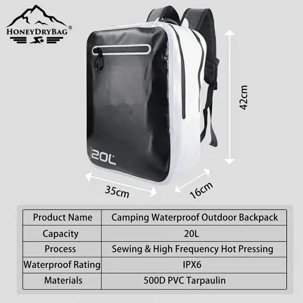 Rectangle Waterproof Backpack