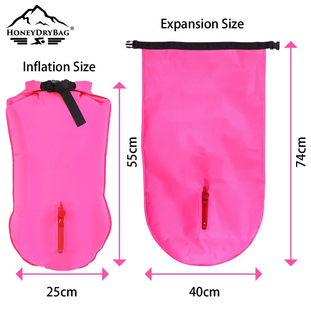 High Visibility PVC Outdoor Inflatable Safety Flotation Swim Buoy For Open Water Triathlon Swim Buoy - Image 3