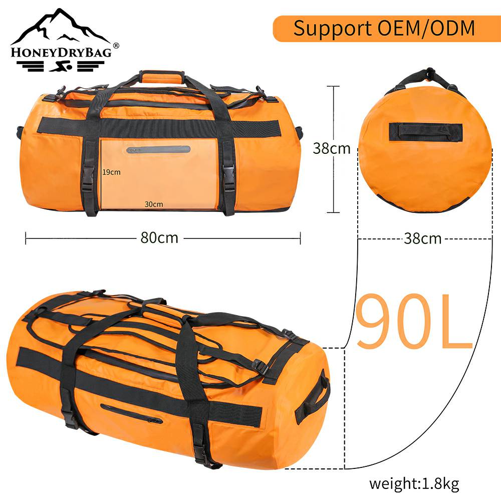 Heavy Duty Duffel Bag Drybag 40L 60L 80L Waterproof Duffle Travel Waterproof Duffle Dry Bag - Image 6