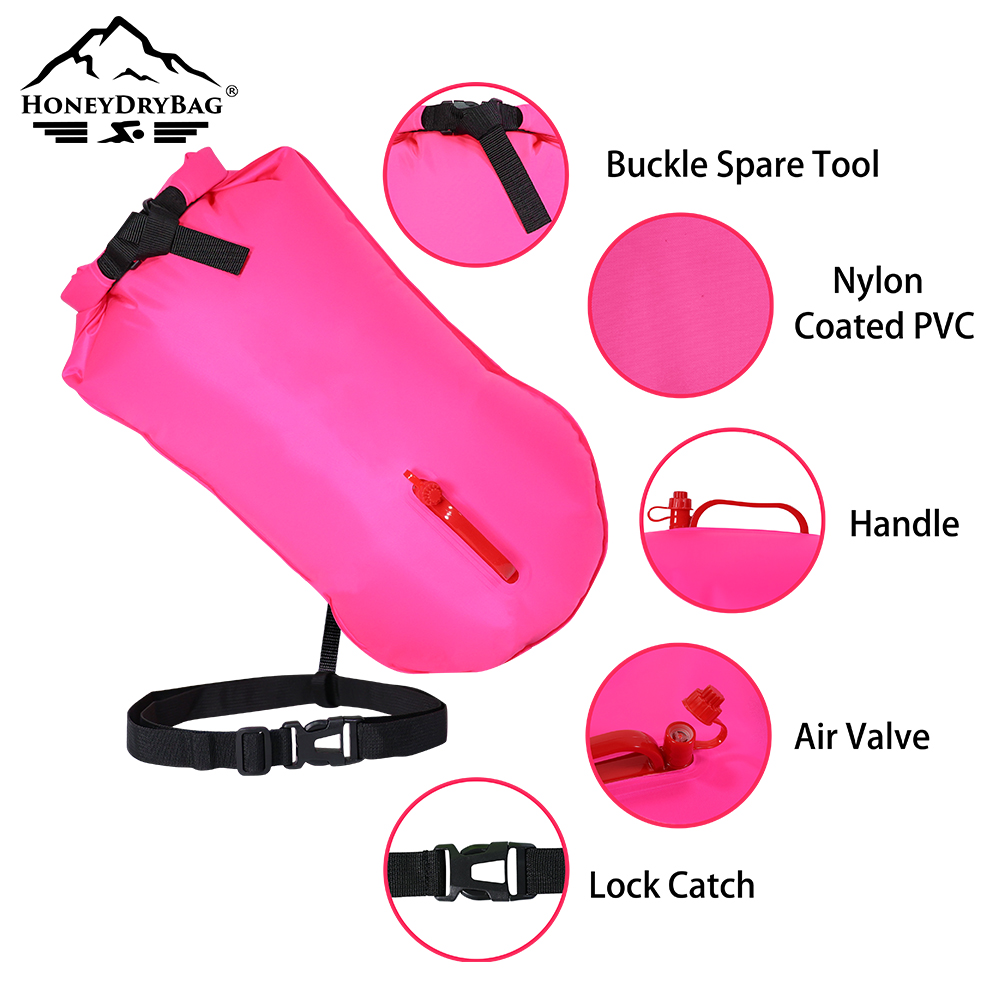 High Visibility PVC Outdoor Inflatable Safety Flotation Swim Buoy For Open Water Triathlon Swim Buoy - Image 6
